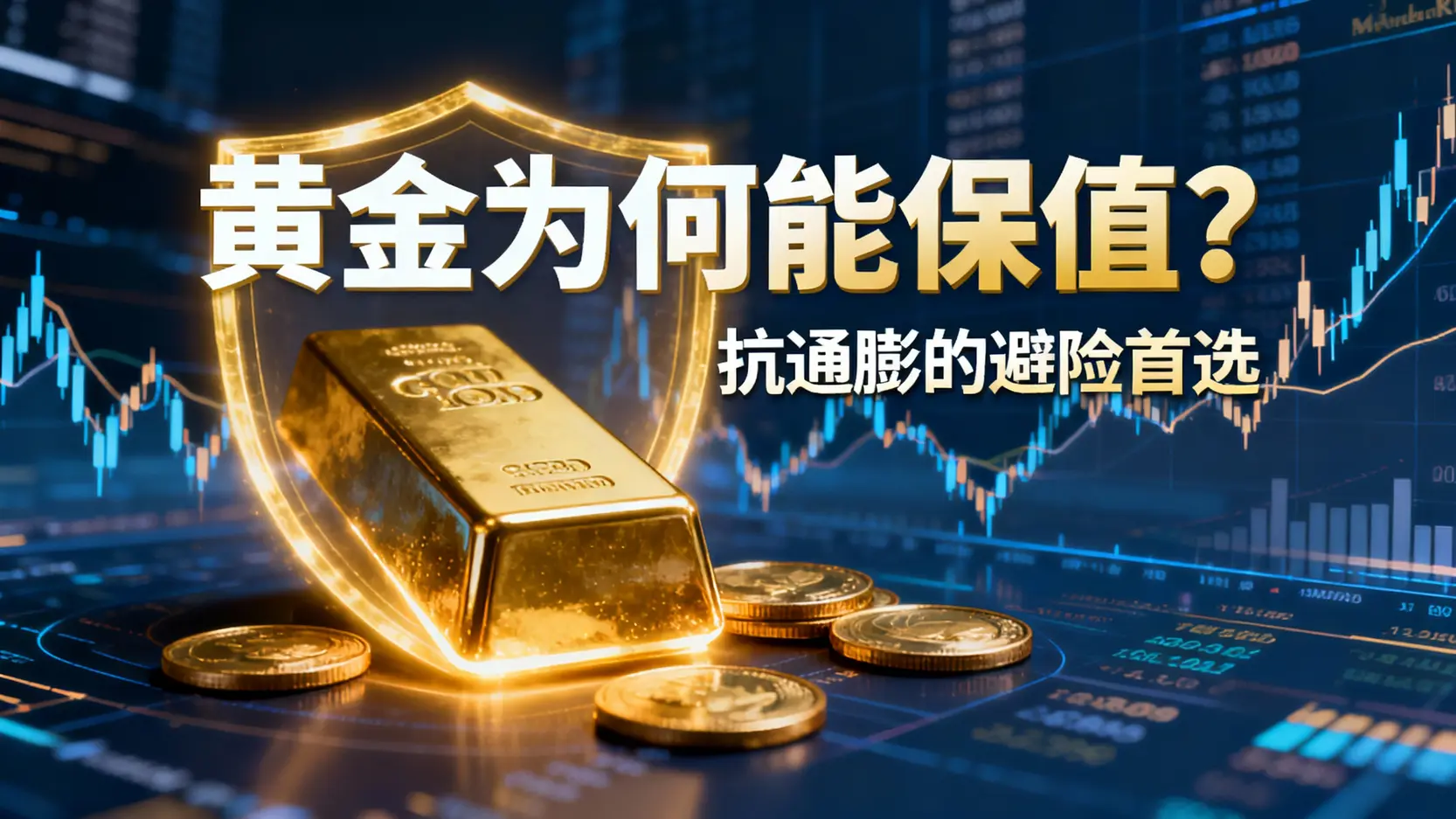 為什麼黃金可以保值？一篇搞懂抗通膨、避險原理與5大投資管道